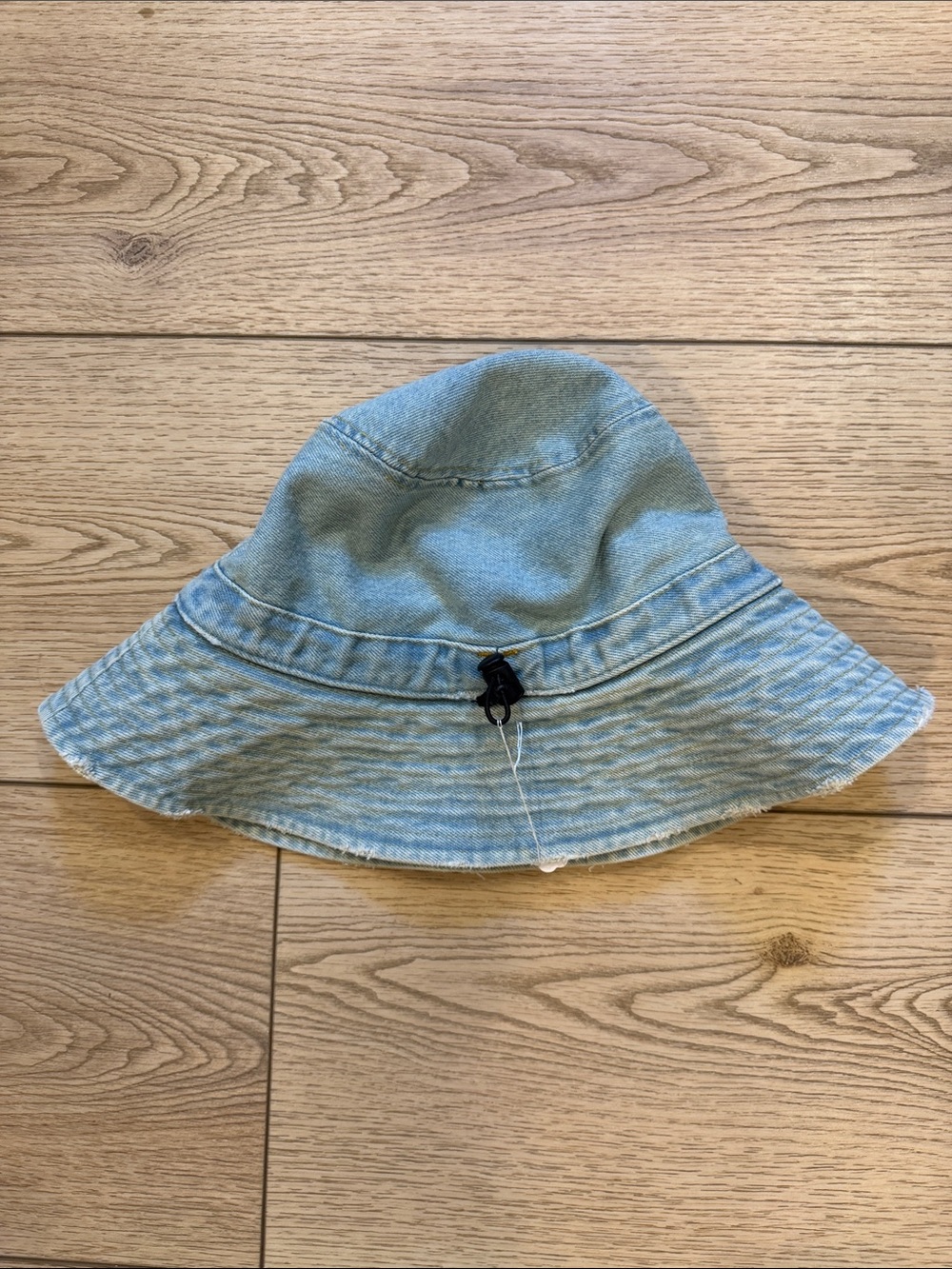 R13 Light Blue Denim Bucket Hat with White Embroidered Logo - Picture 7 of 7